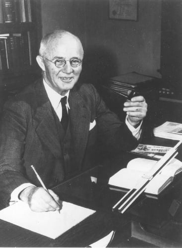 Kouwenhoven at his desk in the 1950s.